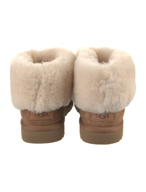 UGG Suede Fur Trim Boots