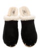 UGG Suede Fur Trim Mules
