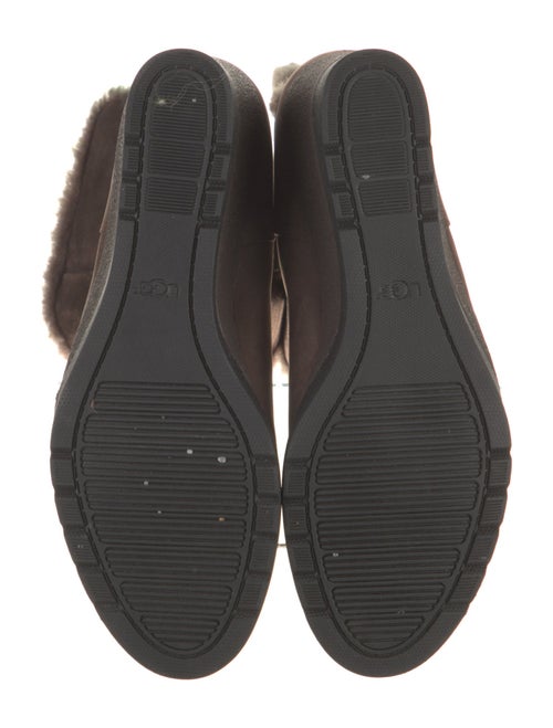 UGG Suede Fur Trim Boots