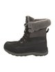 UGG Leather Fur Trim Snow Boots