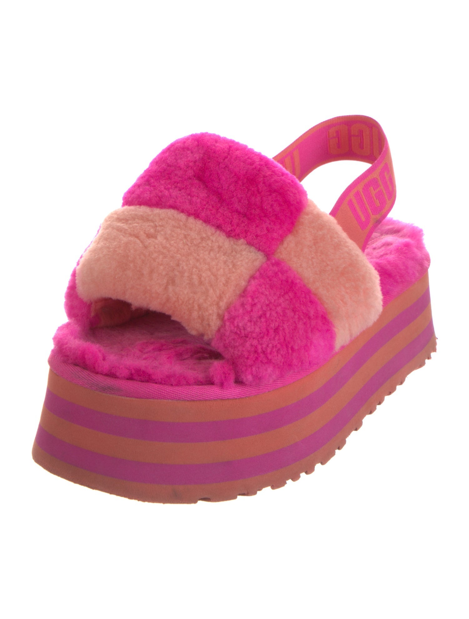 UGG Shearling Slingback Sandals