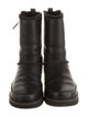 UGG Leather Faux Fur Trim Boots