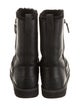UGG Leather Faux Fur Trim Boots
