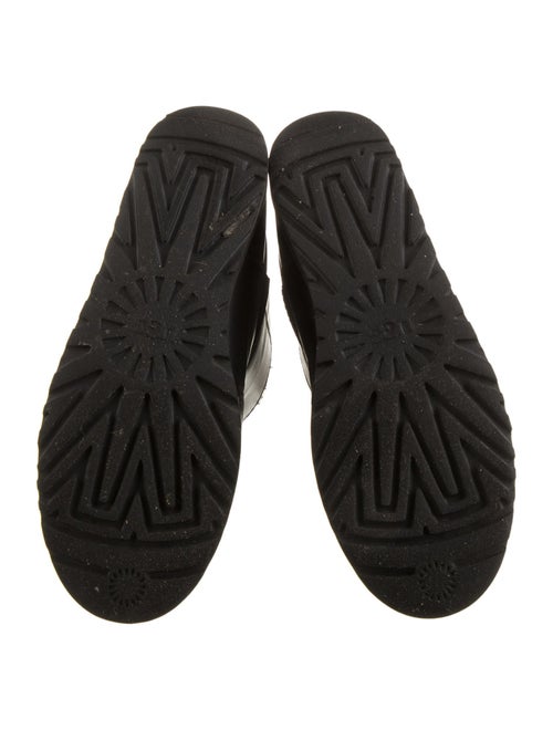 UGG Leather Faux Fur Trim Boots