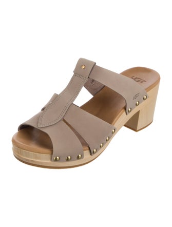 UGG Leather Studded Accents Slides