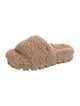 UGG Shearling Fur Trim Slides