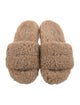 UGG Shearling Fur Trim Slides