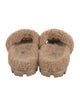 UGG Shearling Fur Trim Slides