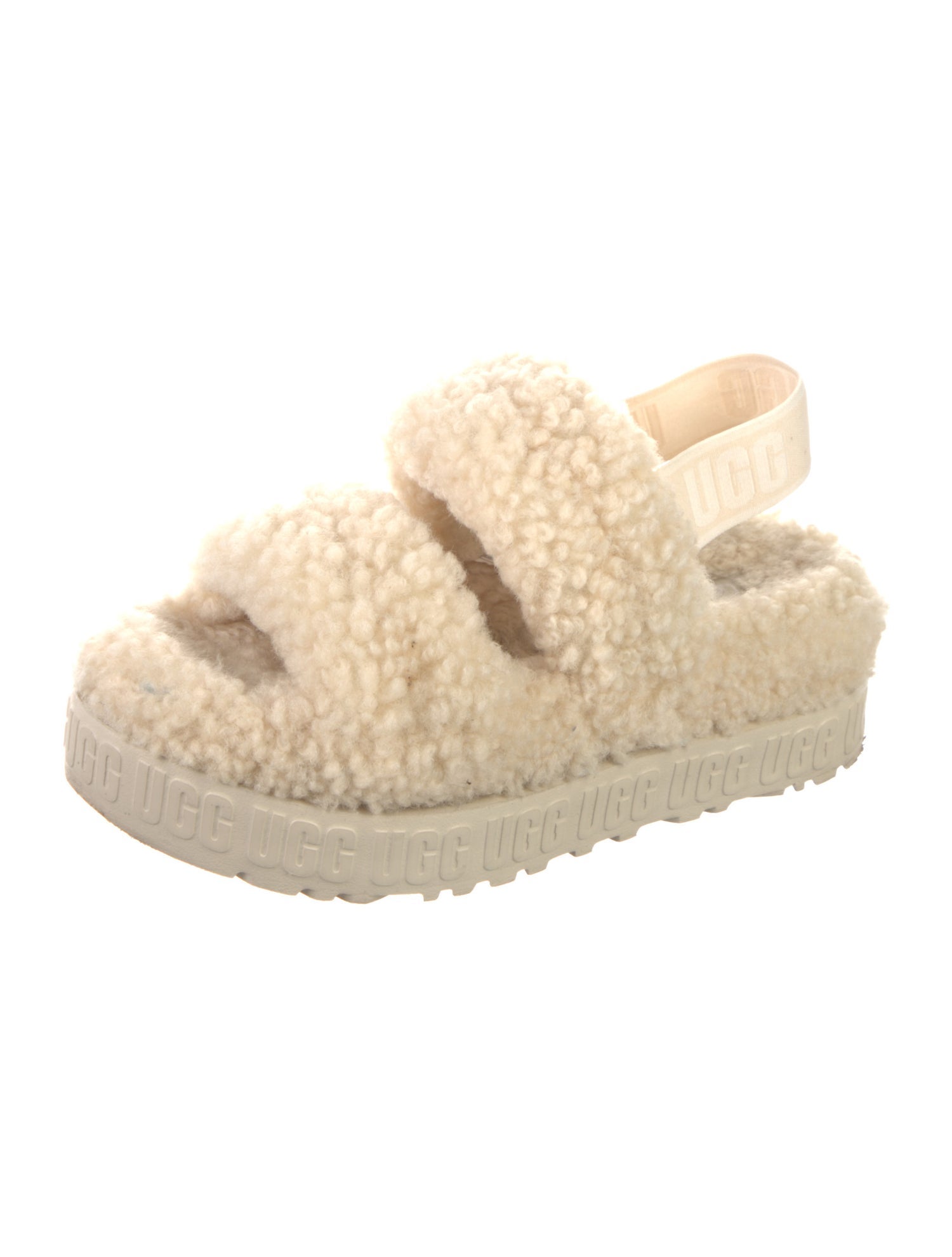 UGG Shearling Slingback Sandals