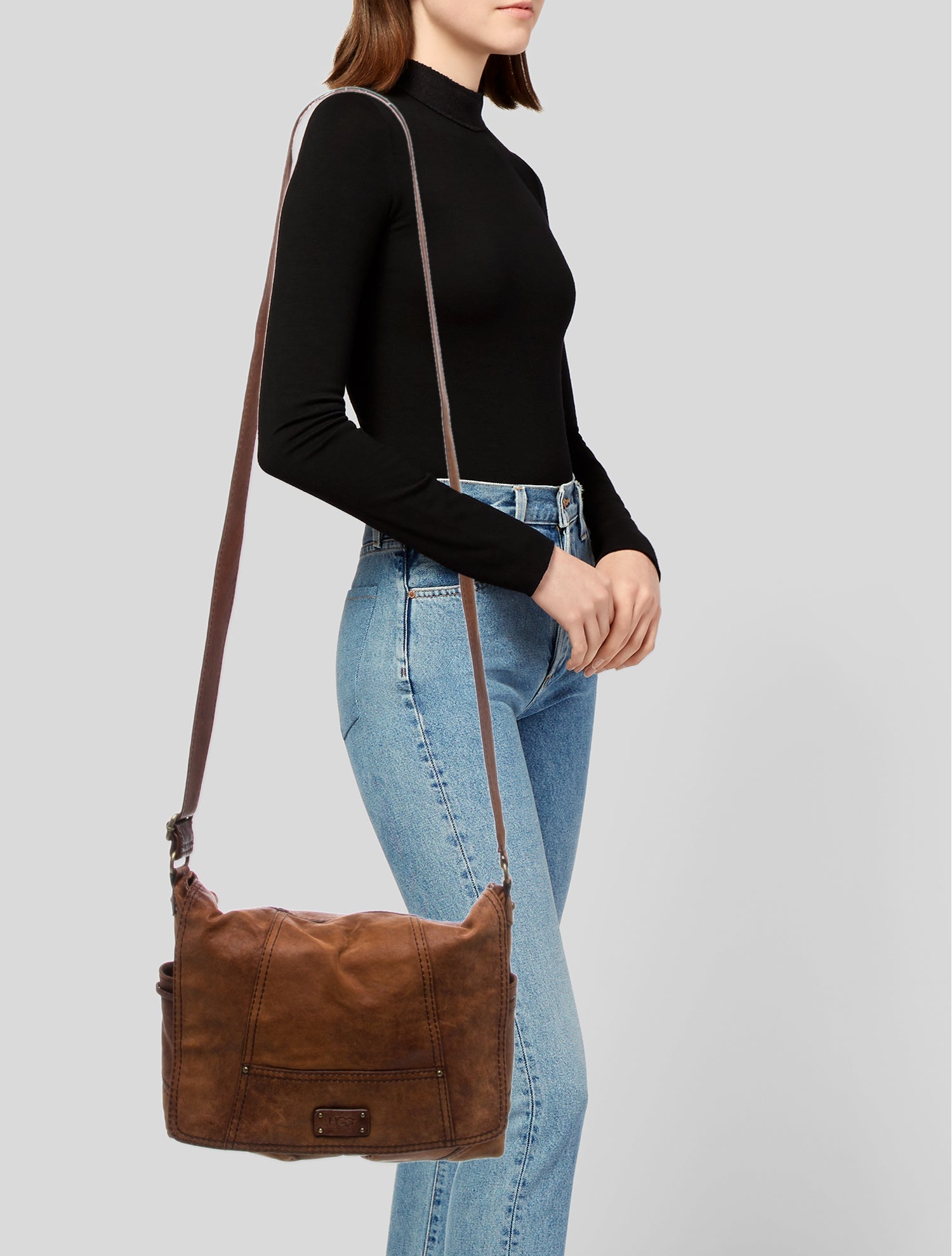 UGG Leather Messenger Bag