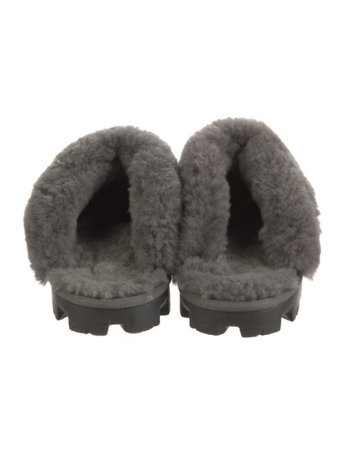 UGG Suede Fur Trim Mules