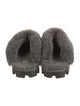 UGG Suede Fur Trim Mules