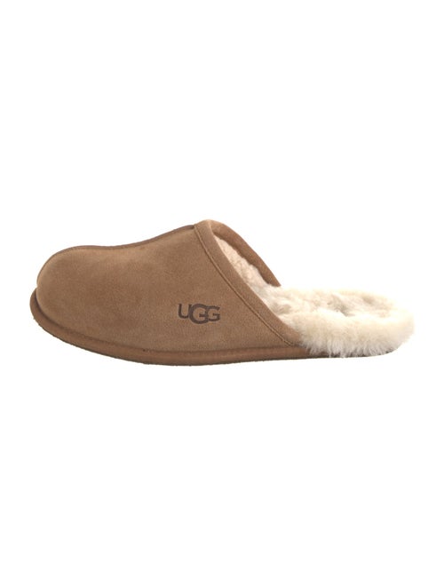 UGG Suede Fur Trim Slides