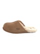 UGG Suede Fur Trim Slides