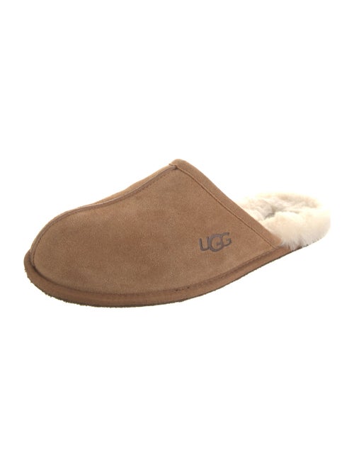 UGG Suede Fur Trim Slides