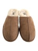 UGG Suede Fur Trim Slides