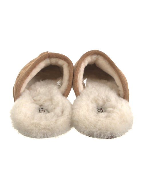 UGG Suede Fur Trim Slides