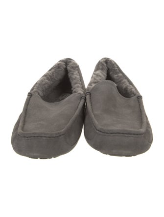 UGG Suede Fur Trim Loafers