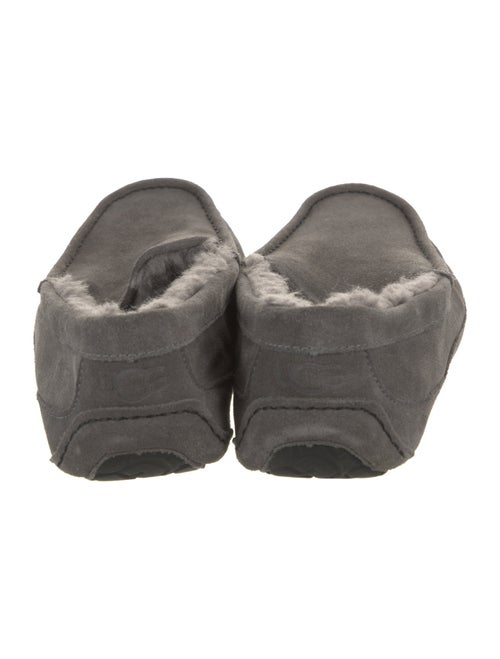 UGG Suede Fur Trim Loafers