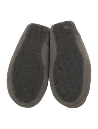 UGG Suede Fur Trim Loafers