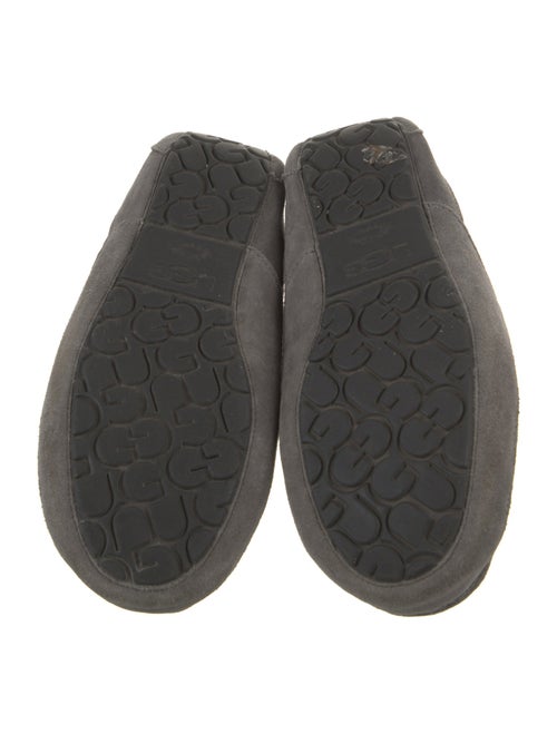 UGG Suede Fur Trim Loafers