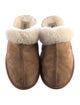 UGG Suede Fur Trim Mules