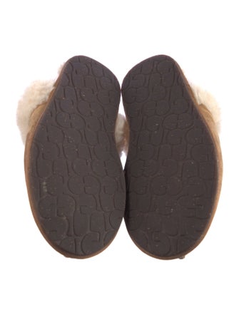 UGG Suede Fur Trim Mules