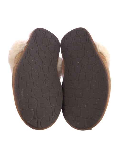 UGG Suede Fur Trim Mules