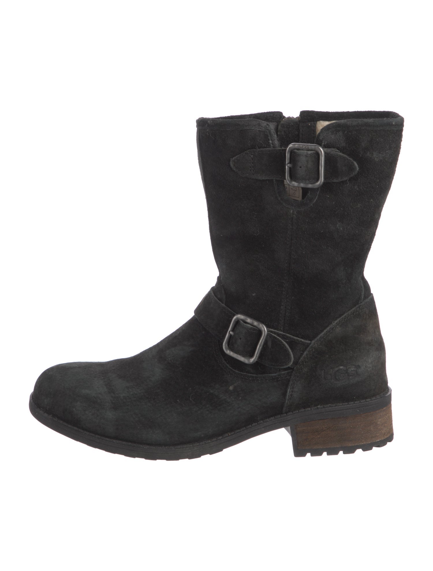 UGG Suede Moto Boots