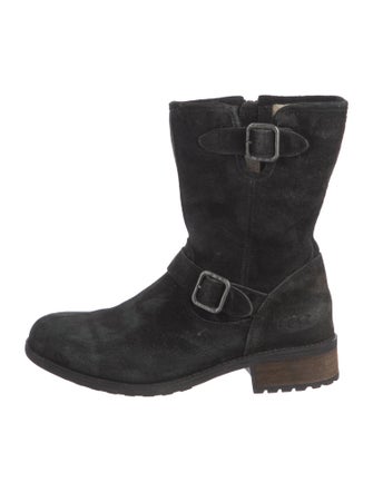 UGG Suede Moto Boots
