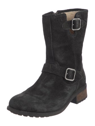 UGG Suede Moto Boots