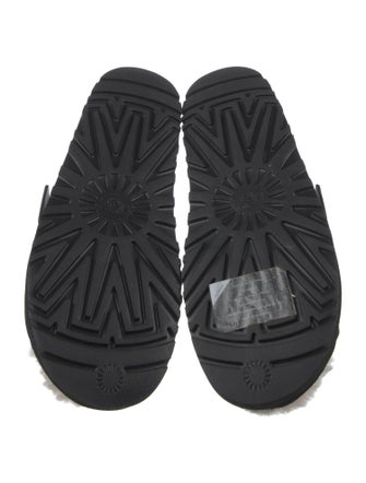 UGG Suede Fur Trim Slides