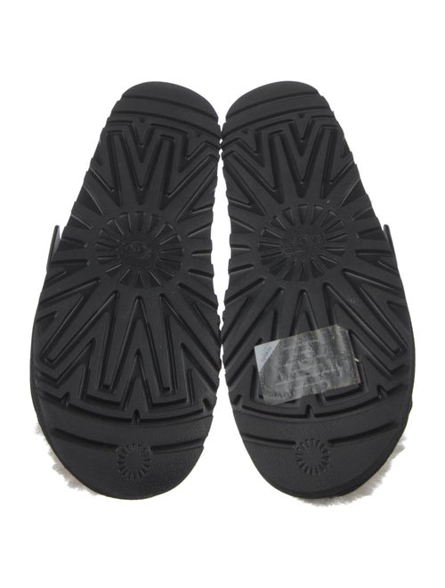 UGG Suede Fur Trim Slides