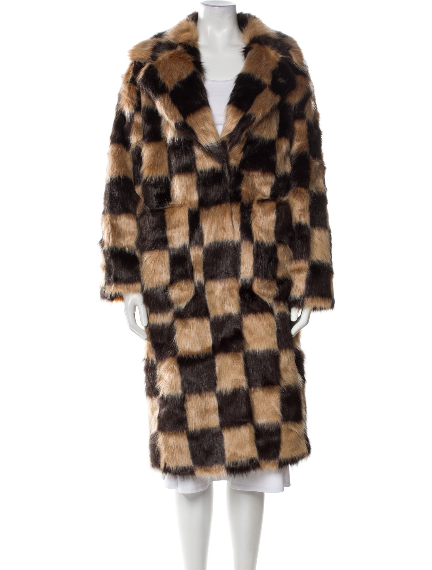 UGG Faux Fur Printed Faux Fur Coat