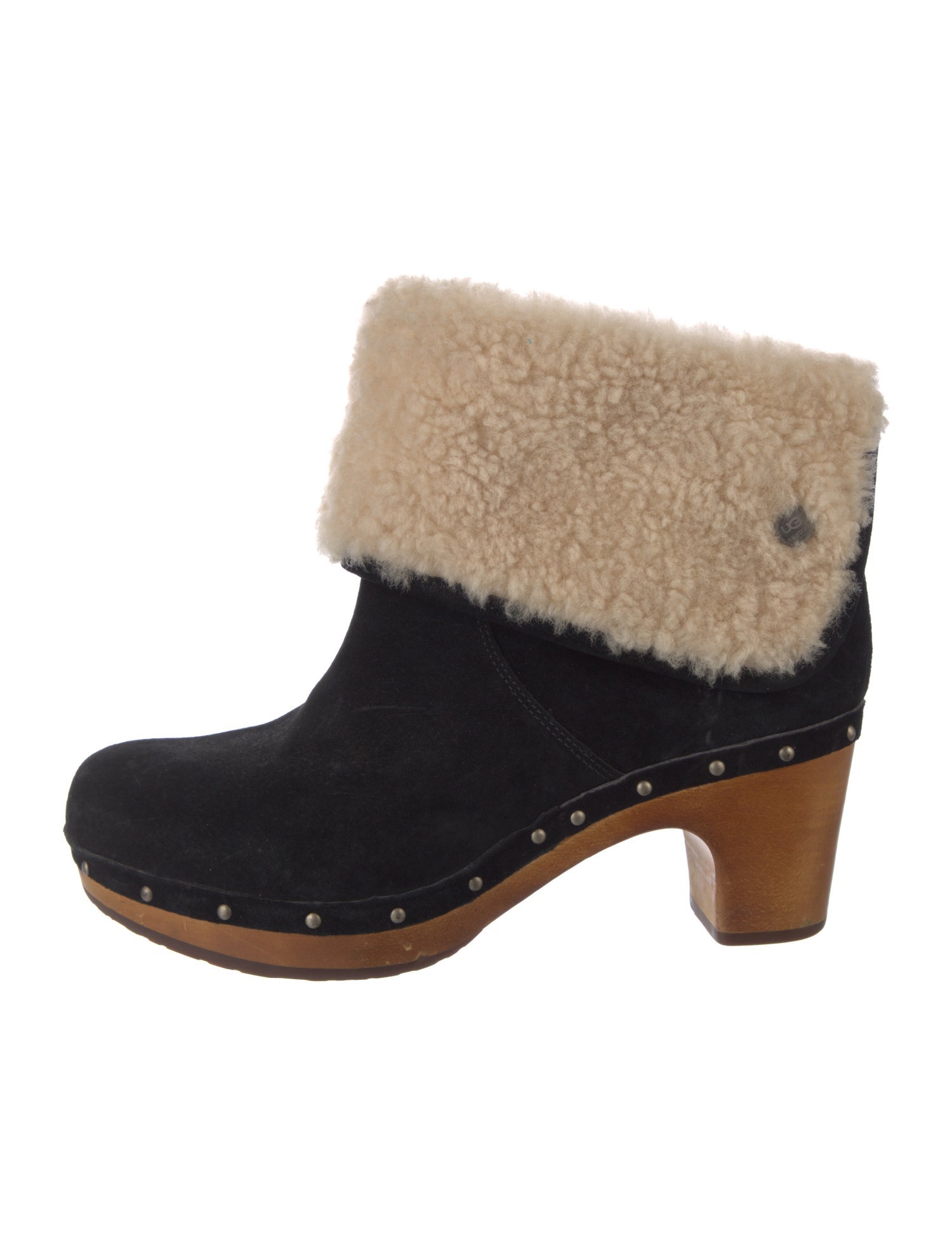 UGG Suede Studded Accents Lace-Up Boots