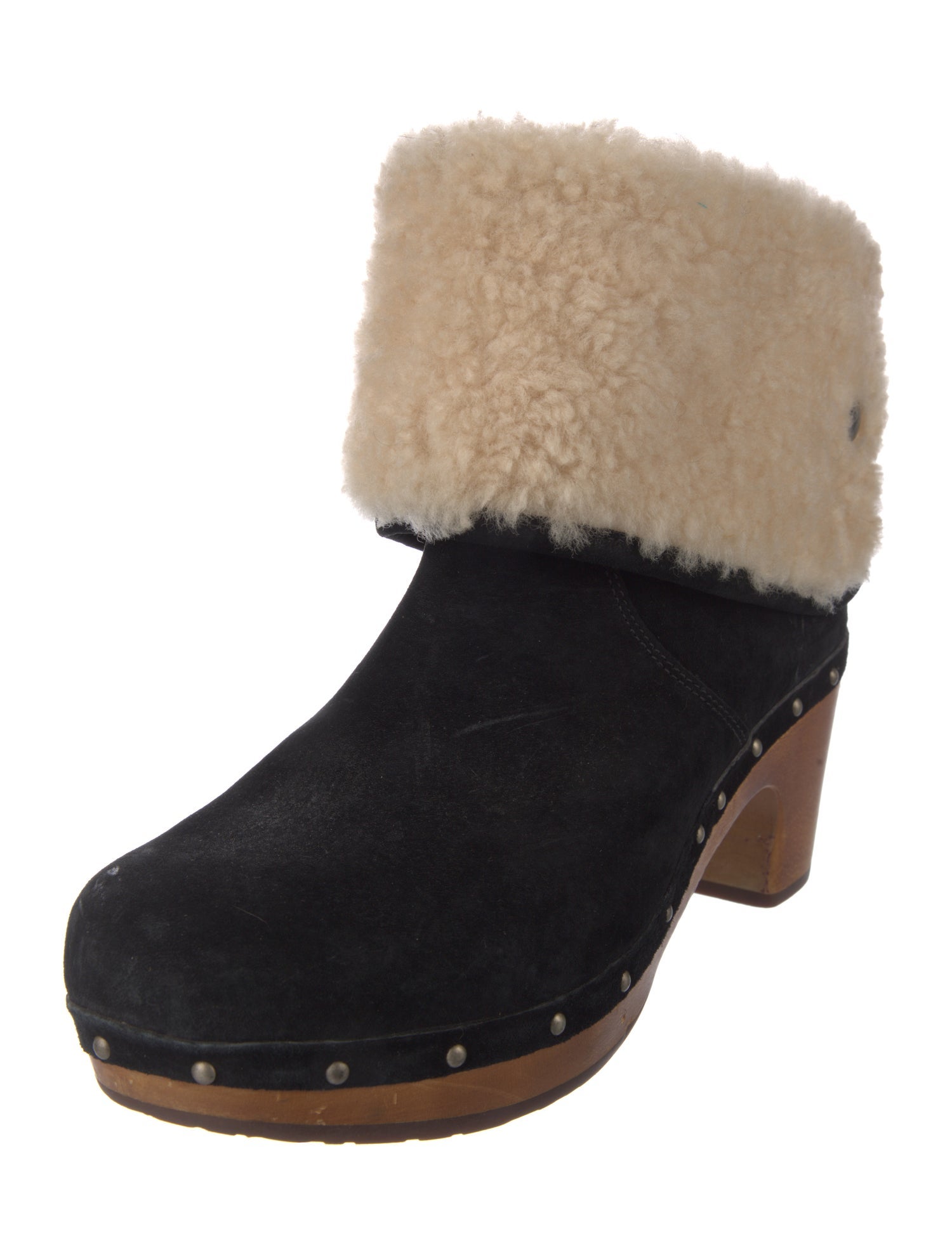 UGG Suede Studded Accents Lace-Up Boots