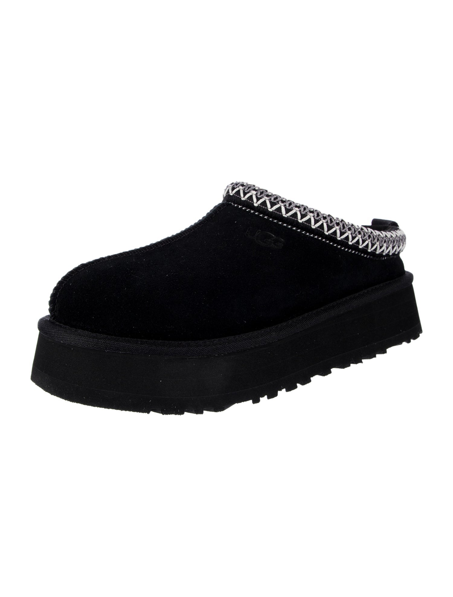 UGG Suede Whipstitch Trim Mules