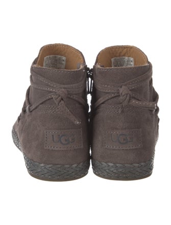 UGG Suede Braided Accents Lace-Up Boots