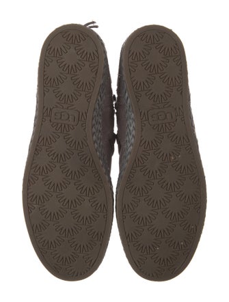 UGG Suede Braided Accents Lace-Up Boots