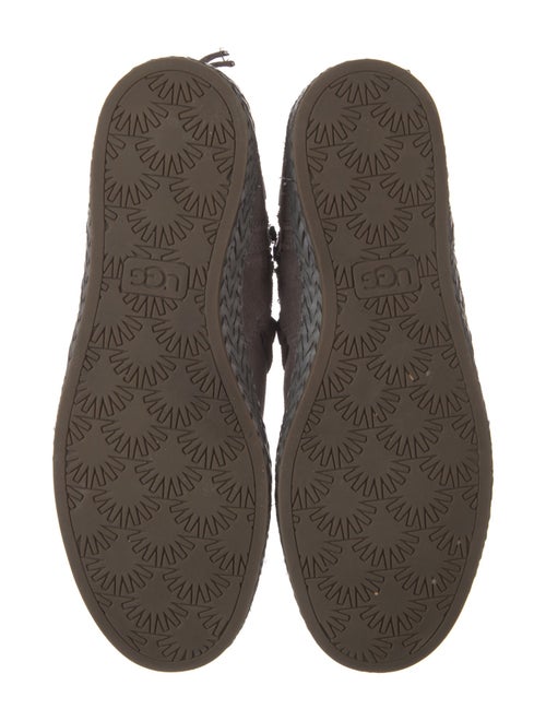 UGG Suede Braided Accents Lace-Up Boots