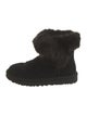 UGG Suede Faux Fur Trim Boots