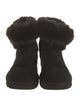 UGG Suede Faux Fur Trim Boots