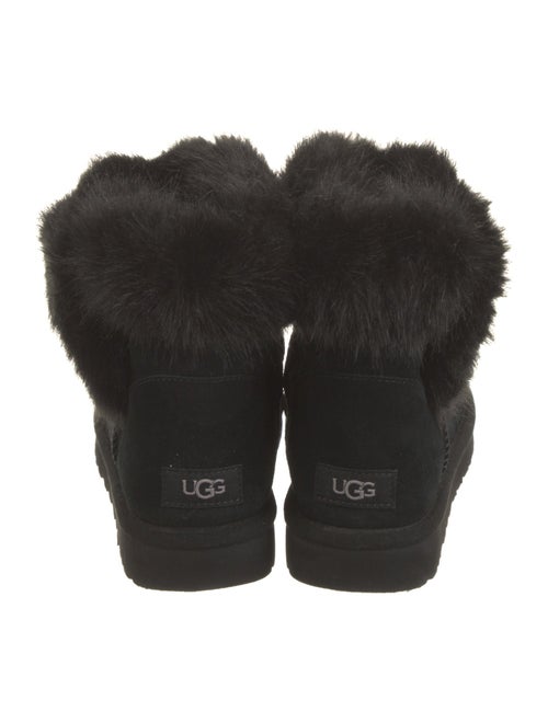 UGG Suede Faux Fur Trim Boots