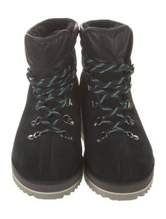UGG Suede Leather Trim Embellishment Lace-Up Boots