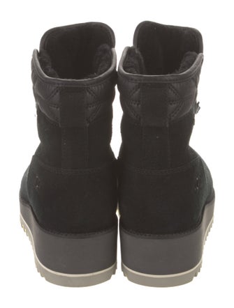 UGG Suede Leather Trim Embellishment Lace-Up Boots