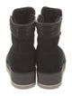 UGG Suede Leather Trim Embellishment Lace-Up Boots