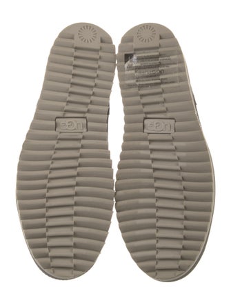 UGG Suede Leather Trim Embellishment Lace-Up Boots