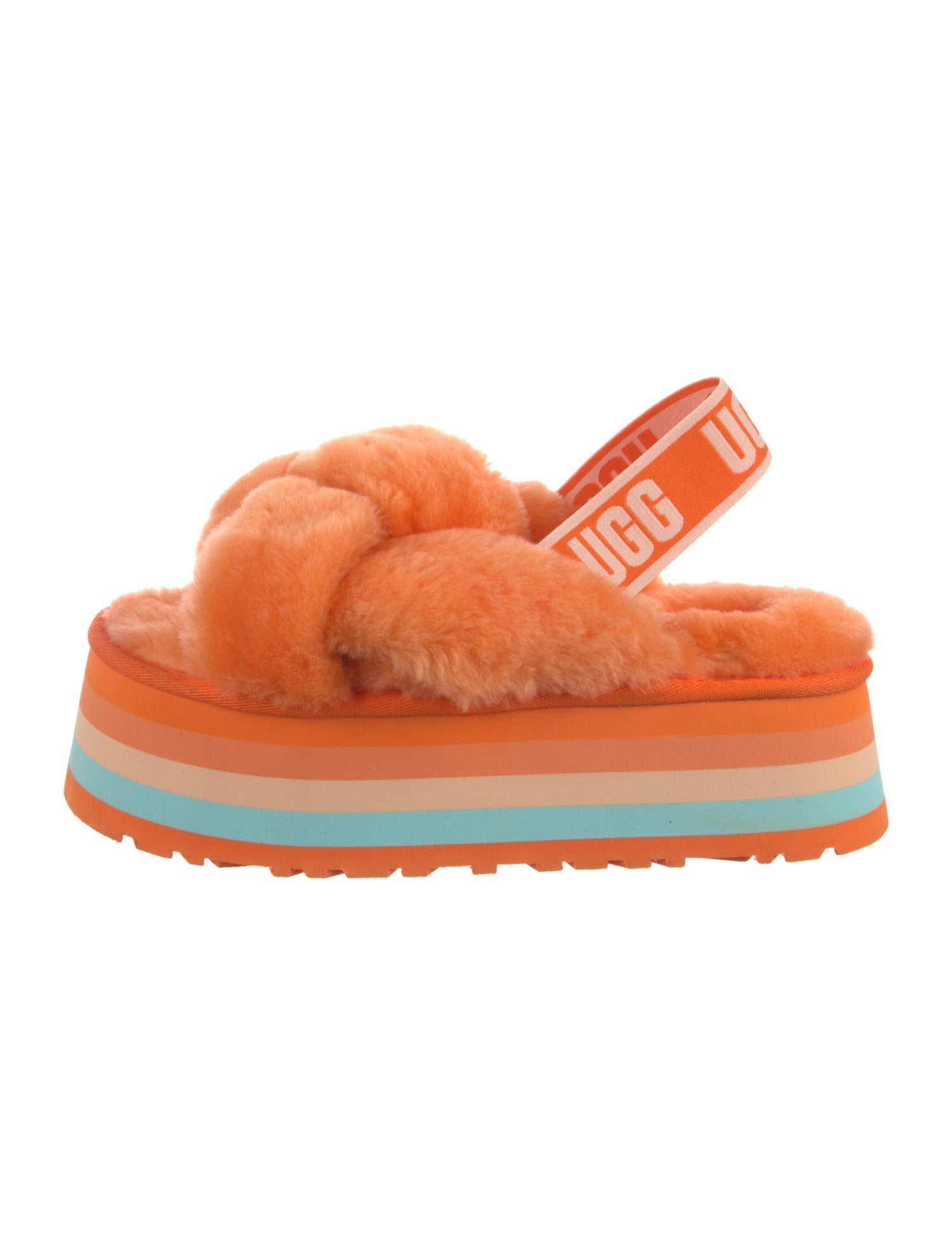 UGG Shearling Slingback Sandals