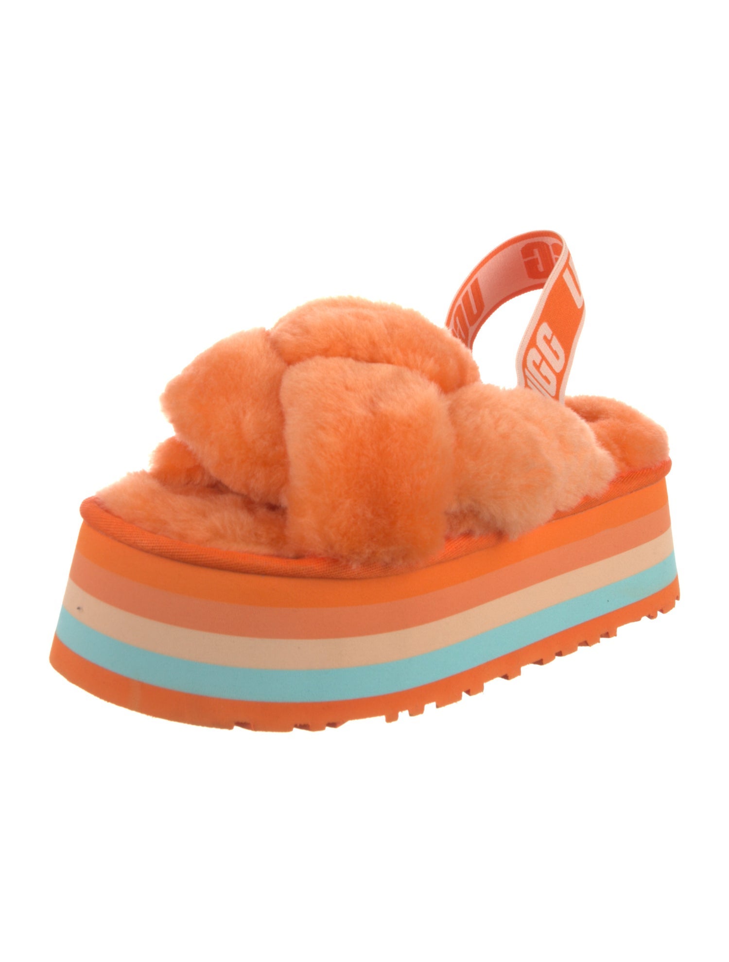 UGG Shearling Slingback Sandals