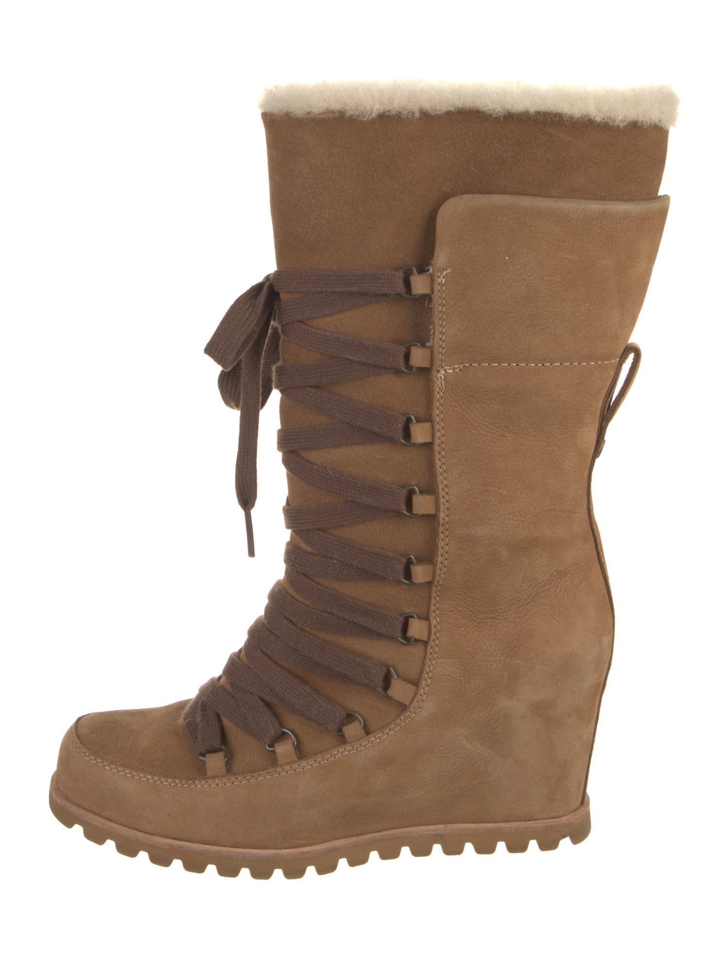 UGG Suede Lace-Up Boots